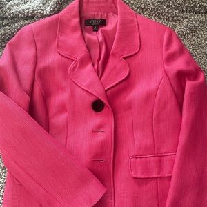 Hot pink blazer in 14, from early 90’s with shoulder pads